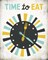 Retro Diner Time to Eat Clock Poster Print by Michael Mullan - Item # VARPDX20387